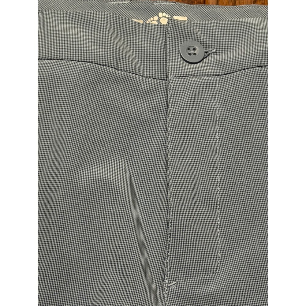 Hang Ten Mens Grey Micro Check Hybrid Walk Shorts Stretch Size 34